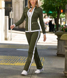 2025 New Long-Sleeved Casual Color Set Women's Clothing HZ0107