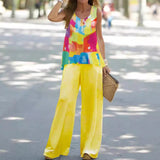 2025 New Casual Fashion Round-Neck Vest Suit Women's Clothing HZ0107