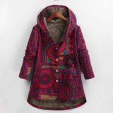 Exploding Women's Autumn And Winter Long Sleeve Double Pocket Lattice Hairy Large Fashion Coat