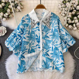 Windy Coat Collar Fairy Summer Dress Design Dress Waist Ink Niche New Dress Print