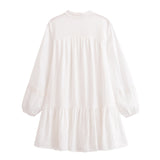 ZARZ Homemade New Women's Classic Lace Round-Neck Long-Sleeved Dress 3897067 HZ0107