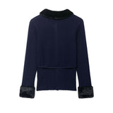 ZARZ Homemade New Women's Armificed Turf Effect Spliced Knitted Coat 2756/128 HZ0107