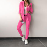 2025 New Fashion Casual Suit Suit Women's Two-Piece Set HZ0107