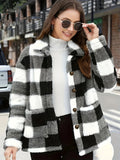 Exploding Women's Plush Coat With Long-Sleeved Winter Fashion Casual Coat Size