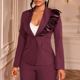 AM030804 Fashion Round Collar Susleeve With Belt Dress Elegant Commute High Waist Slim Women's Dress HZ0107