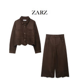 ZARZ Homemade New Women's Clothing Coat With Velvet Texture Effect Coat HZ0107