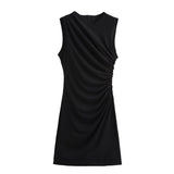 ZARZ Homemade New Women's Classic Folded Decorative Short Dress 3067260 HZ0107
