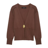 ZARZ Homemade New Women's Classic High-End Coat Knitted Jackcase UWG930073 HZ0107