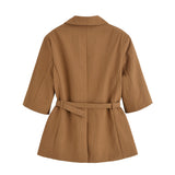 ZARZ Homemade New Women's Clothing Smocoat Casual Five-Sleeves With Suit Jacket HZ0107