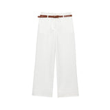 ZARZ Homemade New Women's Sea Gas Belt Rolling-Legged Pants 1478/134/401 HZ0107