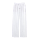 ZARZ Homemade New Women's Oceaned Flawn-Blend Straight Pants 9929041 HZ0107