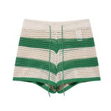 ZARZ Homemade New Women's Knitted POLO Shirt Coat Knitted Shorts HZ0107