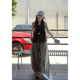 Advanced Relaxation Sling Sling Vest Top With Sunscreen Cardigan Yamamoto Slacks Three-Piece Set