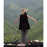 Commuter With Black Loose Sleeveless Top Design Loose Thin Casual Pants Women Summer New