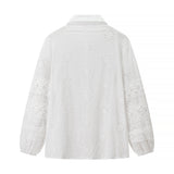 ZARZ Homemade New Women's Lace Sticker Shirt Loose Dresses Two-Piece Set HZ0107