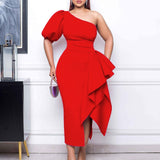 D327 Women's Dress 2025 New Twill Open-Coated Loaf Dress Sexy Dress HZ0107