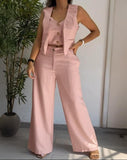 2025 New Fashion Casual Vest Suit Women's Clothing HZ0107