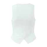 ZARZ Homemade New Women's Sleeveless Buttoned Suit HZ0107