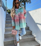 2025 Explosion Ebaywish Autumn And Winter New Fashion Printing Lady's Coat HZ0107