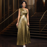 AM220536 Folds High-Rise Side Zipper Party Dress Long Dress Dress Dress Long Dress Dress HZ0107