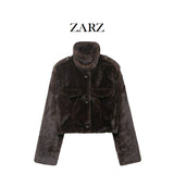 ZARZ Homemade New Women's Classic Bow Buckle Knitted Coat 9598/201 HZ0107