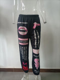 Autumn And Winter Explosion Of Women's Clothing 2025 New Printing Fashion Loose Waist Sports Leisure Harun Pants Women