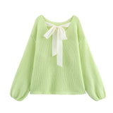 ZARZ Homemade New Women's Classic Oceanic Back Buttered Knitted Shirt HZ0107