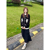 Spice Girls Blue High Waist Microhorn Jeans Women's Autumn Edition Thin Straight Horseshoe Long Pants