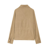 ZARZ Homemade New Women's Clothing Adjustable Waist Pocket Coat Wide Leg Trousers HZ0107