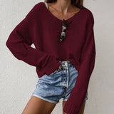 2025 Autumn And Winter Explosion Hot Loose Big Shoulder Knitted Knitted Knitted Women's Clothing