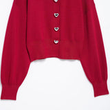 ZARZ Homemade New Women's Classic Heart-Shaped Button Knitted Coat 5536/032 HZ0107