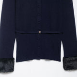 ZARZ Homemade New Women's Armificed Turf Effect Spliced Knitted Coat 2756/128 HZ0107