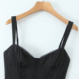 ZARZ Homemade New Women's Classic Fashionable Fish Bones And Bow Lace Sling Skirts HZ0107