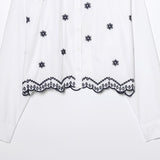 ZARZ Homemade New Women's Embroidered Prefectural Cotton Clip Long Sleeve Shirt 3564065 HZ0107