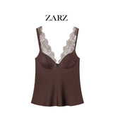 ZARZ Homemade New Women's Knitted Coat Side Suture High Waisted Slid Mini HZ0107