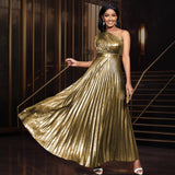 AM220536 Folds High-Rise Side Zipper Party Dress Long Dress Dress Dress Long Dress Dress HZ0107