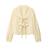 ZARZ Homemade New Women's Butterfly Sweater Striped Prefectural Silk-Sleeved Shirt 1971160 HZ0107