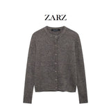 ZARZ Homemade New Women's Oceaned Tfleet Tweed Eye Knitted Coat 9598065 HZ0107