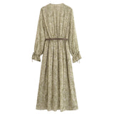 ZARZ Homemade New Women's Classic Belt Laminated Long Sleeve Dress 5029257 HZ0107